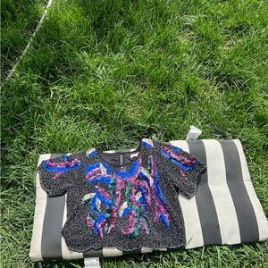 Colorful Sequin Top